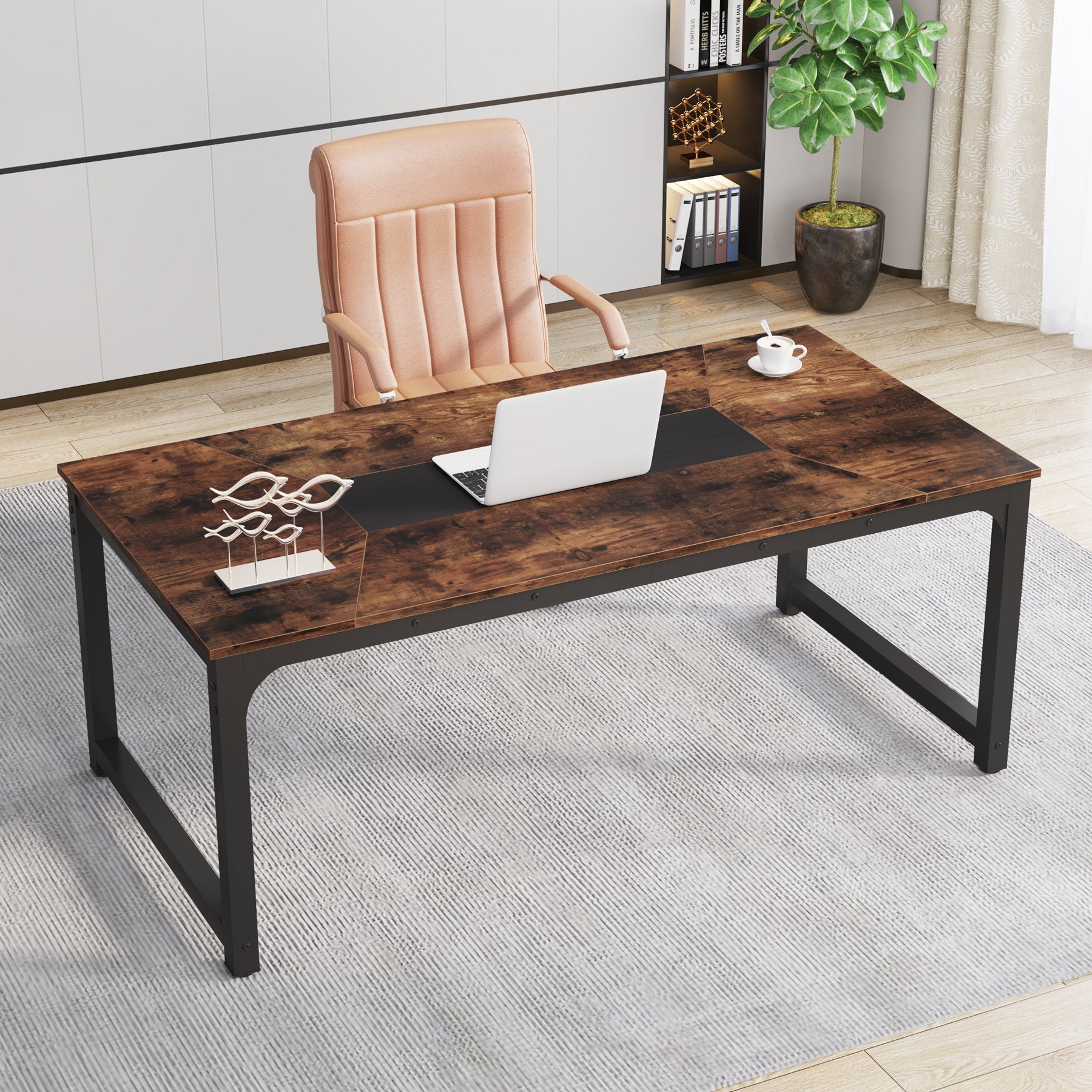 Tribesigns Conference Table, 6FT Rectangular Meeting Seminar Table Tribesigns